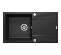 Deante Evora Évier en Granit 1-Bol Graphite 78x44cm avec Égouttoir