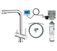 Deante kit de démarrage avec mitigeur de cuisine sur pied chrome BCHF065M