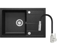 Deante Leda évier avec mitigeur graphite/acier ZRDG2113