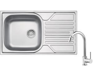Deante Legato évier avec mitigeur acier/chrome ZELA0113