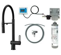 Deante Magnetic kit de démarrage avec mitigeur de cuisine sur pied noir BRMFN75M