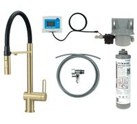 Deante Magnetic kit de démarrage avec mitigeur de cuisine sur pied or/vieil or BRMFR75M