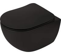 Deante Peonia cuvette de wc suspendue sans bride noir mat CDE_NZPW