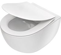 Deante Peonia cuvette wc avec abattant à descente lente suspendue sans bride blanc brillant CDED6ZPW