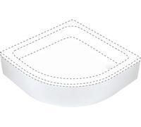 Deante Plus II receveur de douche semi-circulaire 80x80 cm blanc KTU_032B