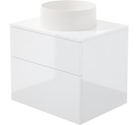 Deante Prizma lavabo avec meuble et plan de travail 60 cm blanche SD6B6SAU4S