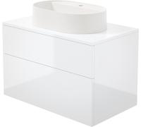Deante Prizma lavabo avec meuble et plan de travail 80 cm blanche SD6B8SAU6B
