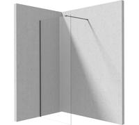 Deante Prizma paroi de douche walk-in 100 cm graphite brossé/verre transparent KTJ_D30P