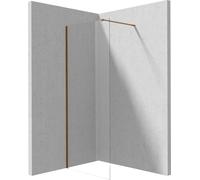 Deante Prizma paroi de douche walk-in 70 cm marron brossé/verre transparent KTJ_C37P