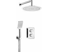 Set de douche encastré, avec boîtier thermostatique Chrome