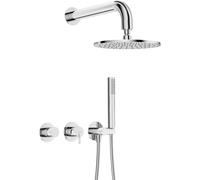 Deante Silia ensemble de douche encastré avec douche pluie chrome NQS_00YK