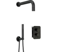 Deante Silia ensemble de douche encastré avec douche pluie noir BXYZNQSM