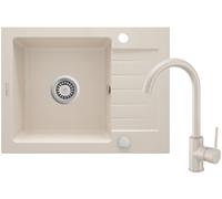 Deante Zorba évier avec mitigeur beige/beige ZQZA511A