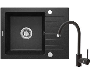 Deante Zorba évier avec mitigeur graphite/graphite ZQZA211A