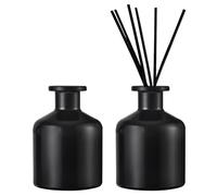 DEARBAG 2 Bouteilles Diffuseur en Verre Vides Capacité 150ml Décoration de Maison Diffuser Jars pour Home Fragrance Huiles Essentielles Aromathérapie Parfum Salle de Bain Salon Bureau