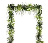 DearHouse Lot de 4 guirlandes de glycine Artificielle de 2 m en Soie à Suspendre, décoration pour Jardin, Maison, Jardin, cérémonie, Mariage, Arche Floral