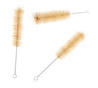 DEARMAMY 1 Jeu Brosse À Poils Brosse De Nettoyage De Tube À Essai Lave-bouteille De Nettoyage De Tasse À Bouteilles D'eau Goupillon Acier Inoxydable 3 Pièces