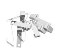 DEARMAMY 10pcs Plaque de Contact à Ressort pour Piles AA et 9v en Acier Argenté, Haute Conductivité et Installation Facile pour Télécommandes et Compartiments de Batterie