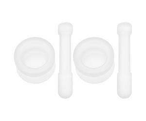 DEARMAMY 2 Ensembles et Pilon à Épices en Verre Cuisine Fonction Broyage Ail et Broyage, Bol Mélangeur Élégant Adapté à Usage en Pharmacie et Décoration Intérieure