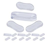 DEARMAMY 20 Pièces Coussinets pour Couvercle de Toilette Butée de Siège de Toilette en Silicone Adhésifs Transparents Imperméables Faciles à Installer