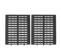 DEARMAMY 2pcs Couvercle de Drain, Sortie de Drain Extérieure Grille D'égout Extérieure en Plastique Noir, Design à Grille, pour Allée et Sol en Béton, Canalise Rapidement L'eau
