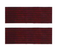 DEARMAMY 2pcs Tapis de Marchepieds pour Escaliers Tapis D'escalier Antidérapant en Polyester Rouge, Design pour Escalier en Colimaçon, pour Marches en Bois, Intérieur Maison, Garçon