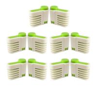 DEARMAMY 5 Paires Trancheuse à Gâteau Réglable à 5 Couches Toast | Guide de Coupe en Plastique Vert, Léger et Facile à Ranger, Cuisine Moderne et Usage Quotidien