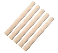 DEARMAMY 5 Pièces Manche de Marteau en Bois Ergonomique Khaki, Finition Polie Fine, Adapté pour Outils à Main et Travaux de Construction