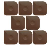 DEARMAMY 8 Pièces Racloir à Gâteau, Grattoir la Cuisine Multi-usage | Couleur Café, Compatible Lave-vaisselle, pour Vaisselle et Ustensiles, Surface Lisse, Format Compact Portable