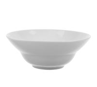 DEARMAMY Bol à Salade Bol à Dessert Rond 7,5 Pouces en Porcelaine Blanc Profond pour Salade et Fruits pour Réunions de Famille et Fêtes