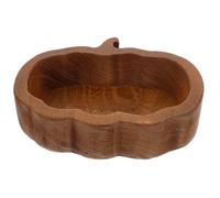 DEARMAMY Bol en Bois de Citrouille Corbeille à Fruits Compacte et Résistante pour Repas Quotidiens Famille Design Élégant et Usage Solide