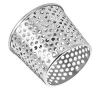 DEARMAMY Bonde de Sol en Acier Inoxydable 304, Filtre de Vidange Conique à Trous Ronds 5mm, Argenté, Insert Latéral, Résistant la Corrosion, Installation Facile pour Coin de Mur
