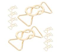 DEARMAMY Boucles de Ceinture Décoratives en Alliage Métal Doré, Diamètre Intérieur 25 Mm, Lot de 10 Paires, Accessoires pour Bretelles, Boucles Artisanales pour Pantalons et Manteaux,