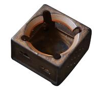 DEARMAMY Chauffe-théière en Céramique Rétro Noir pour Théière Domestique Dissipation de Température, Outil de Chauffage du Thé Simple Maison