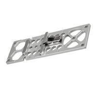 DEARMAMY Guide de Scie pour Scie Circulaire sur Rail, Guide D'équerre 90°, 260mm, Acier Inoxydable et Alliage D'aluminium, Argenté, pour Bricolage et Menuiserie