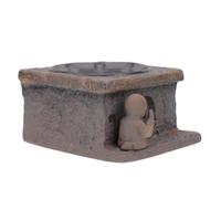 DEARMAMY Réchaud à Thé en Céramique Rétro pour Chauffage et Conservation Chaleur, Accessoire pour Théière pour Décoration de Bureau