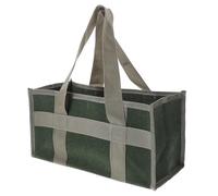 DEARMAMY Sacoche à Outils en Toile Verte Portable pour Hommes, Organiseur D'outils Professionnel et Pratique, Dimensions 35x17x17 Cm, pour Bricolage et Artisanat