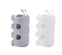 DEARMAMY Support Ventouse Blanc 10pcs en Plastique Résistant pour Salle de Bains, Installation sans Perçage, Accessoires Pratiques pour Pommeau