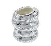 DEARMAMY Vase à Fleurs en Plastique Incassable et Facile à Nettoyer Spirale Miroir Argenté Décoration Moderne et pour Bibliothèque ou Mariage