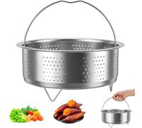 Deautie Panier à Vapeur en Acier Inoxydable 304, Insert Vapeur avec Poignée, Panier Passoire pour Casseroles et Autocuiseurs pour la Cuisson à la Vapeur de Légumes, Fruits et Œufs (20CM)