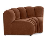 Debbie - module d'angle réversible en tissu texturé - Terracotta