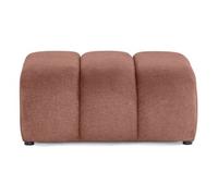 Debbie - pouf en tissu texturé - Rose