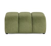 Debbie - pouf en tissu texturé - Vert