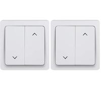 Debflex 746805 Blok Courant encastrable | Boitier Mural | Interrupteur va et Vient | Gamme Diam2 | Prises 2P+T 16A Et 2 Vv - Blanc (Lot de 2)