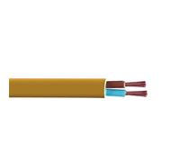 DEBFLEX Bobinot de câble - Bobine de Fils électrique - Câble électrique - Couronne de câble - Bobinot 5 mètres HO3VVH2-F - 2x0.75 mm ² - Couleur Or - 155310