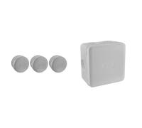 DEBFLEX Boite Derivation IP54 Ø70X45 Lot DE 3, Gris & Boite de derivation electrique - etanche exterieur - IP55 85X85 - Debflex - 718806 - Polypropylène, Gris
