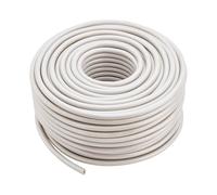 DEBFLEX - Câble Electrique HO5VV-F 3G1,5 mm² - Couronne de Câble Tripolaire Souple - Pour Tous Types de Câblages Domestiques - 50 Mètres - Blanc