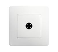 DEBFLEX - Caly - Prise TV Murale - Connexion TV ou Décodeur TNT - ABS - Installation Encastrée - Dispositif Complet avec Plaque de Finition - Blanche - 85 x 85 x 40 mm