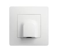 DEBFLEX - Caly - Sortie de Câble - Pour Dissimuler les Câblages des Appareils Sans Fiche Electrique - Personnalisable - ABS - Installation Encastrée - Blanche - 71 x 71 x 27 mm