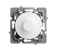 DEBFLEX - Casual Evo - Mécanisme Variateur Compatible LED - Interrupteur Variateur 1W à 75W (LED) ou 1W à 300W (Halogène) - Plastique - Pour Installation Encastrée - Blanc - 74 x 74 x 54 mm
